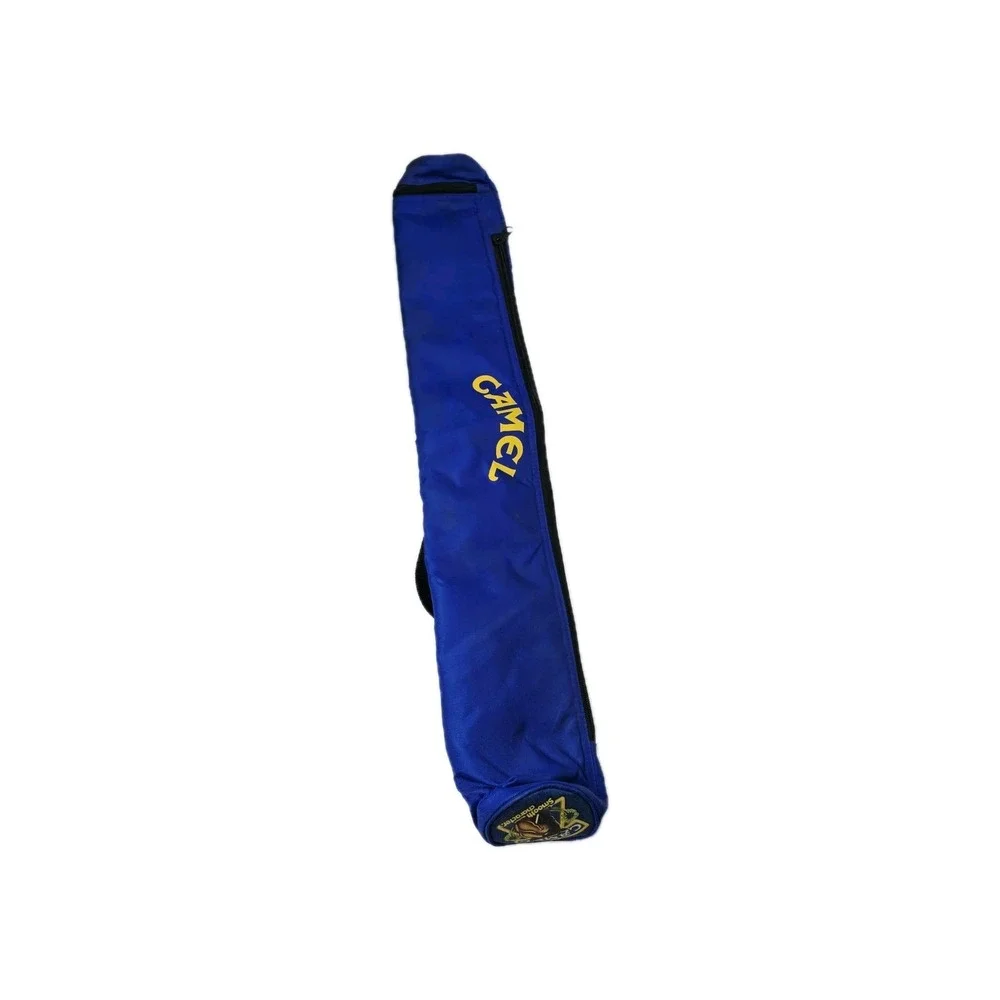 Camel Cigarette Pool Cue‎ Stick Soft Case Smokin' Joe Zippered Bag Blue Vintage